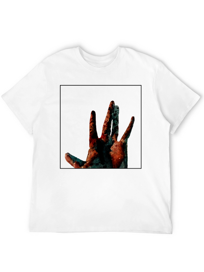 Abstract Hand Graphic Black T-Shirt