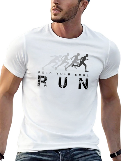 Feed Your Soul Run T-Shirt - Black