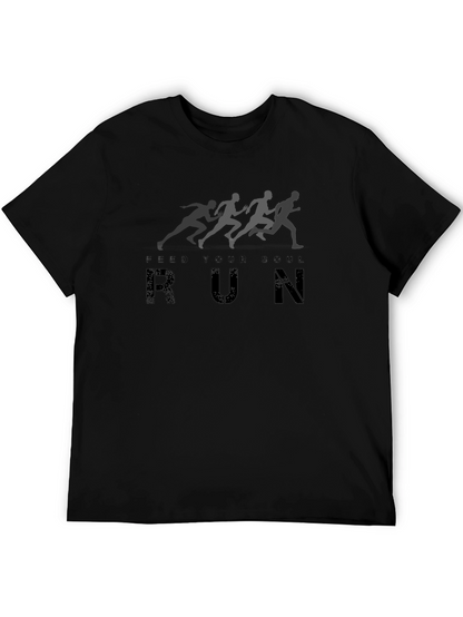 Feed Your Soul Run T-Shirt - Black