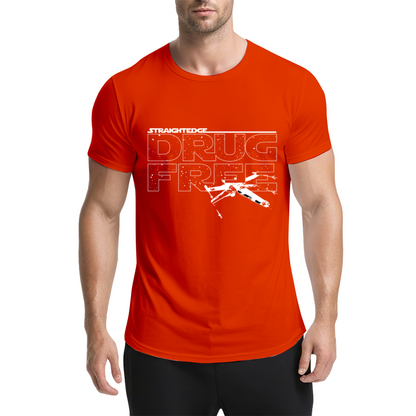 Straight Edge X-Wing Star Wars Fan Graphic T-Shirt