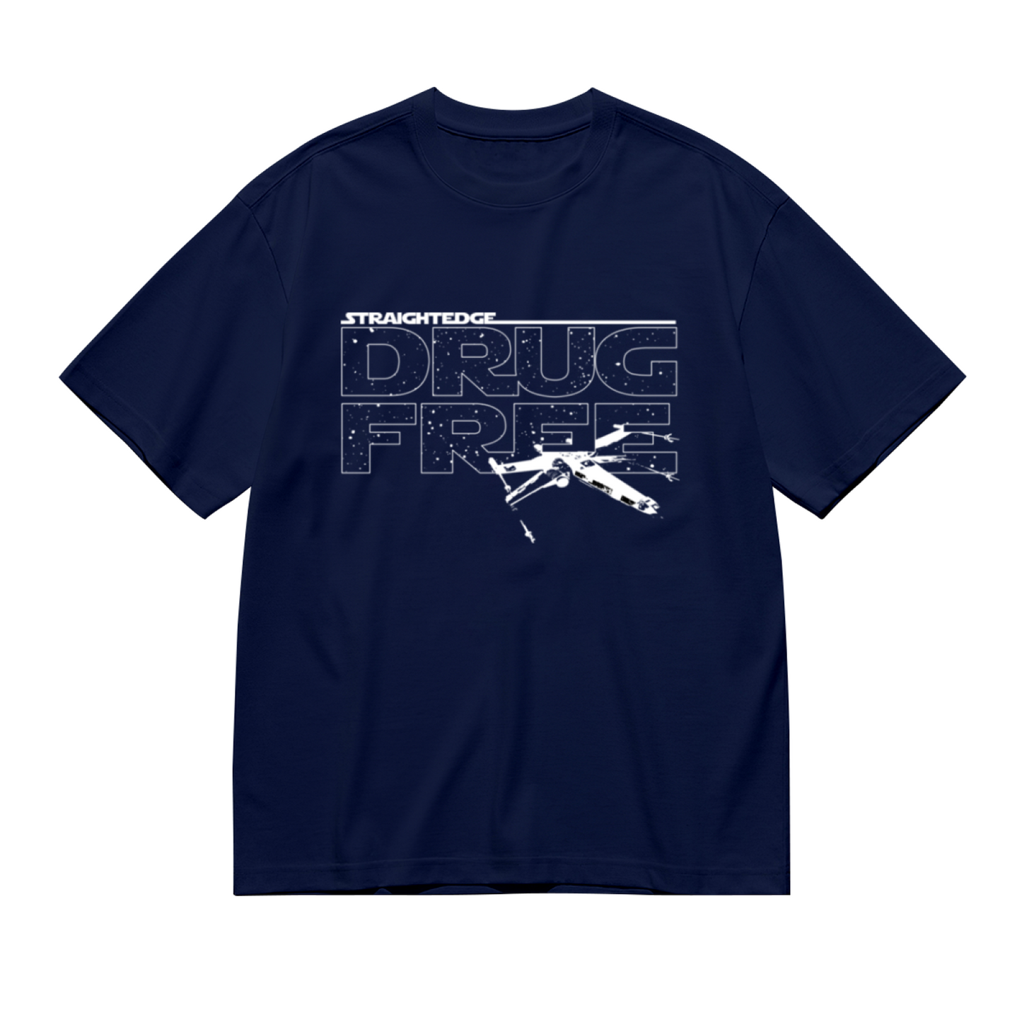 Straight Edge X-Wing Star Wars Fan Graphic T-Shirt