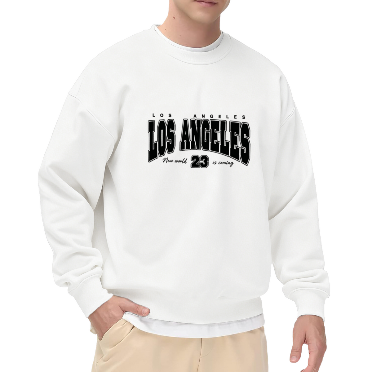 LOS ANGELES Retro Varsity Letter Sweatshirt