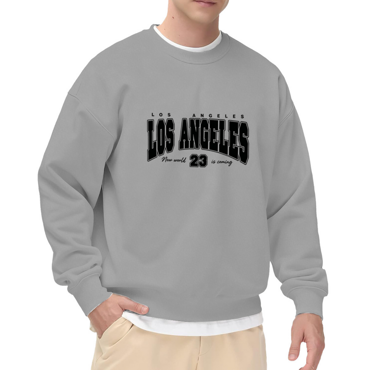 LOS ANGELES Retro Varsity Letter Sweatshirt