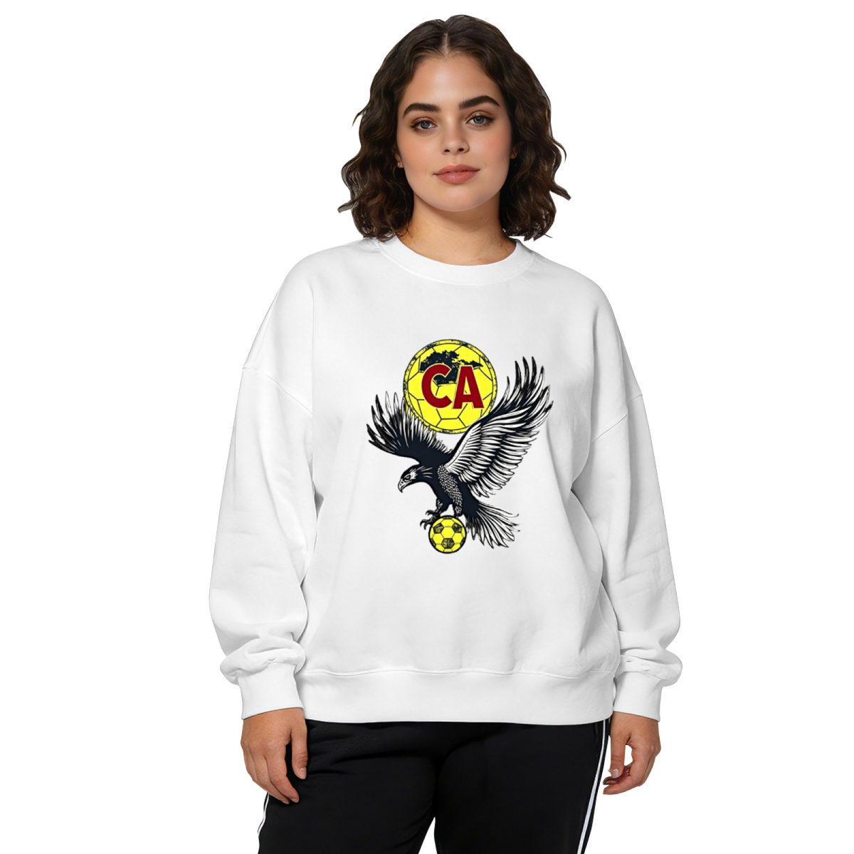 Classic CA Club Eagle Football Fan Crewneck Sweatshirt