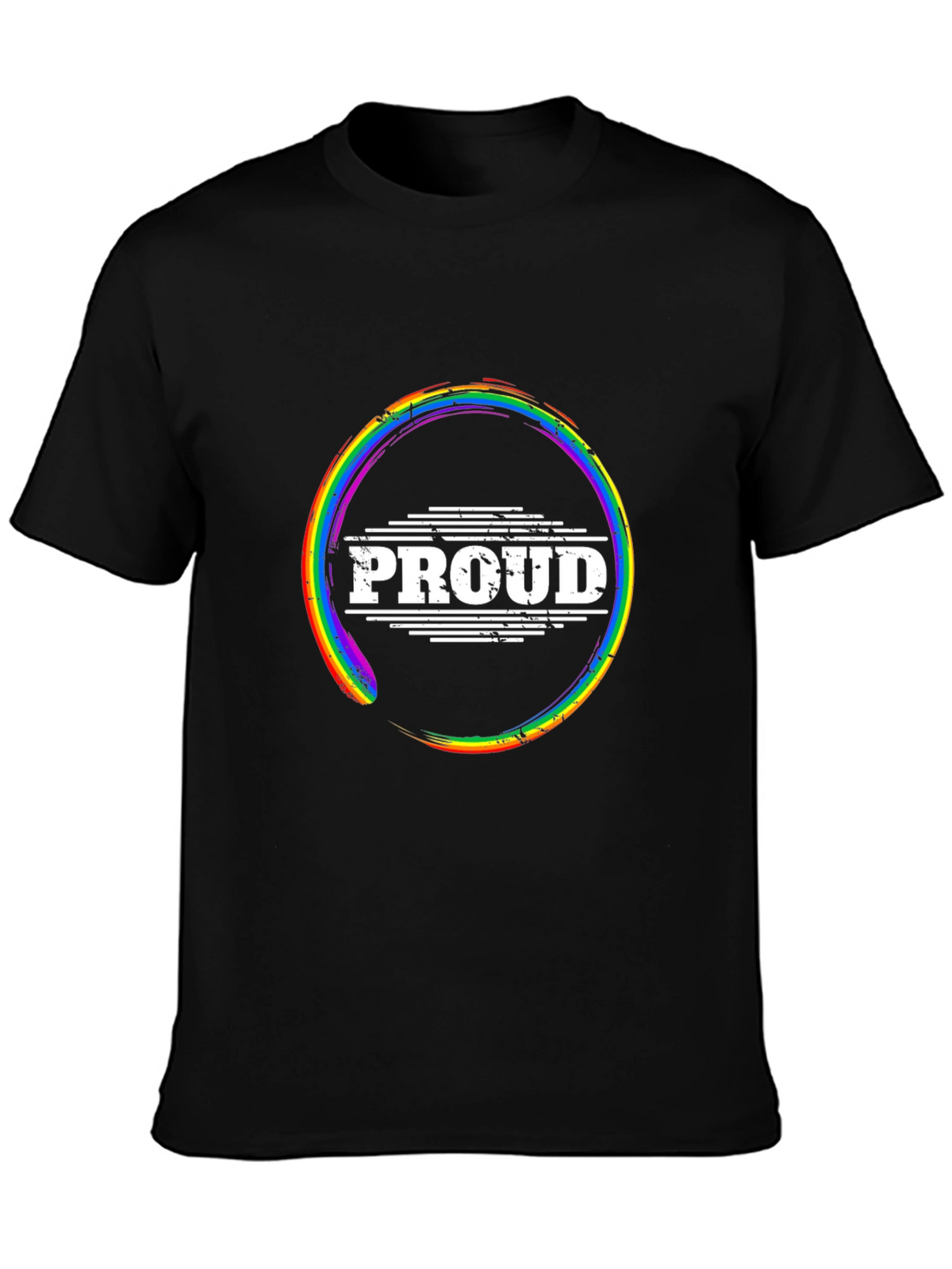 Proud LGBTQ Rainbow Graphic Tee