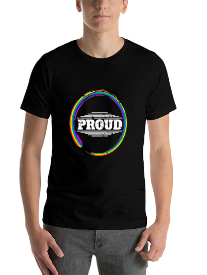 Proud LGBTQ Rainbow Graphic Tee
