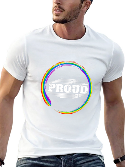Proud LGBTQ Rainbow Graphic Tee