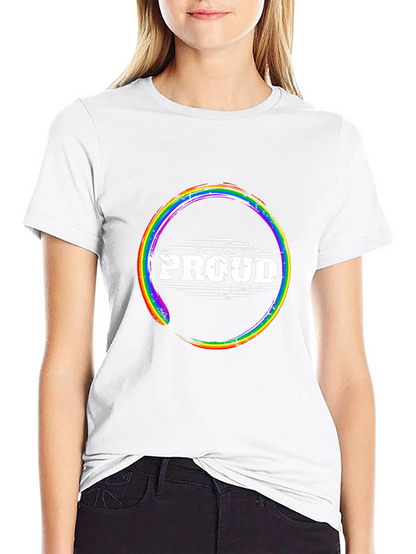 Proud LGBTQ Rainbow Graphic Tee