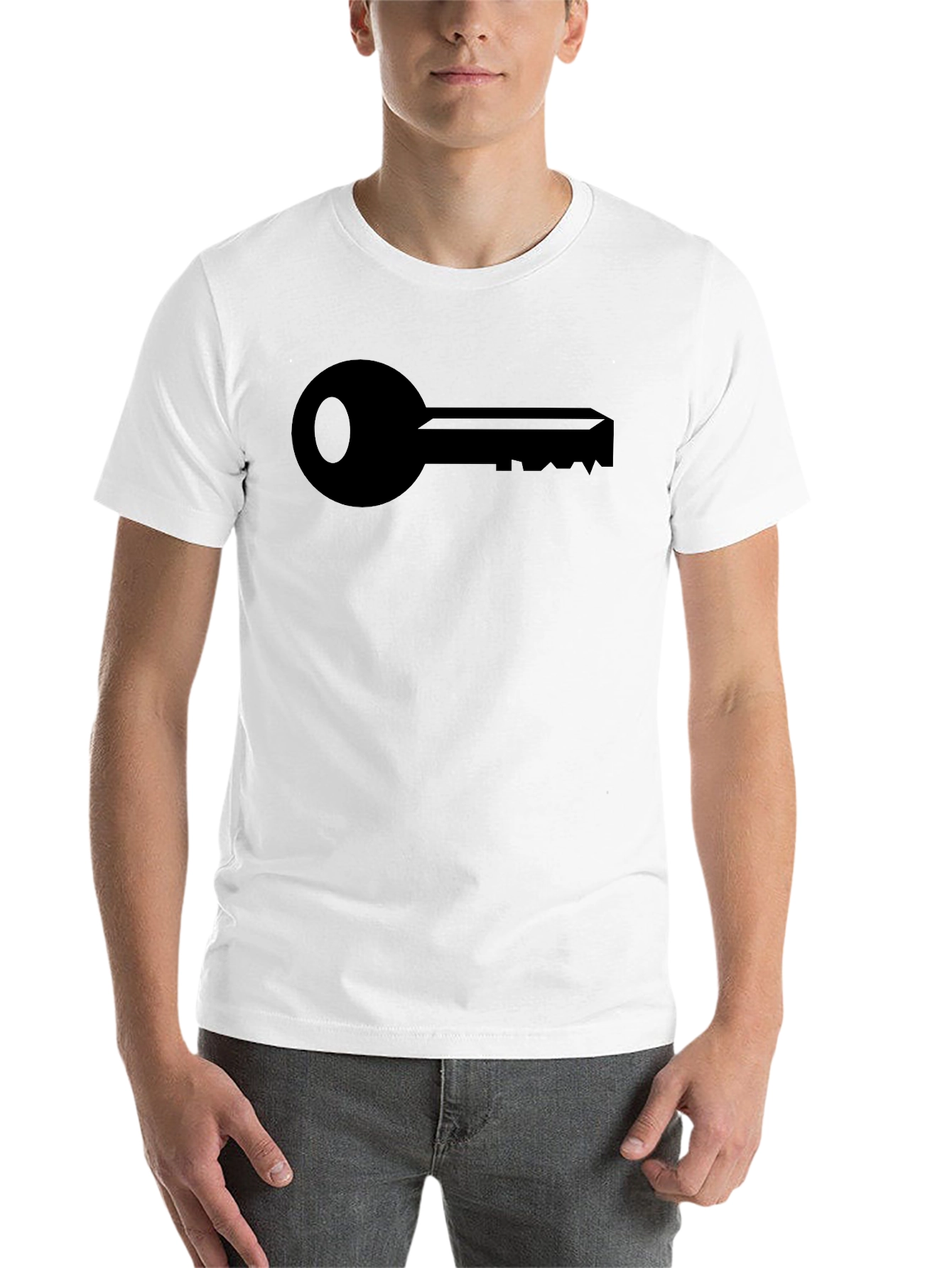 Key Graphic Black T-Shirt - Classic Design