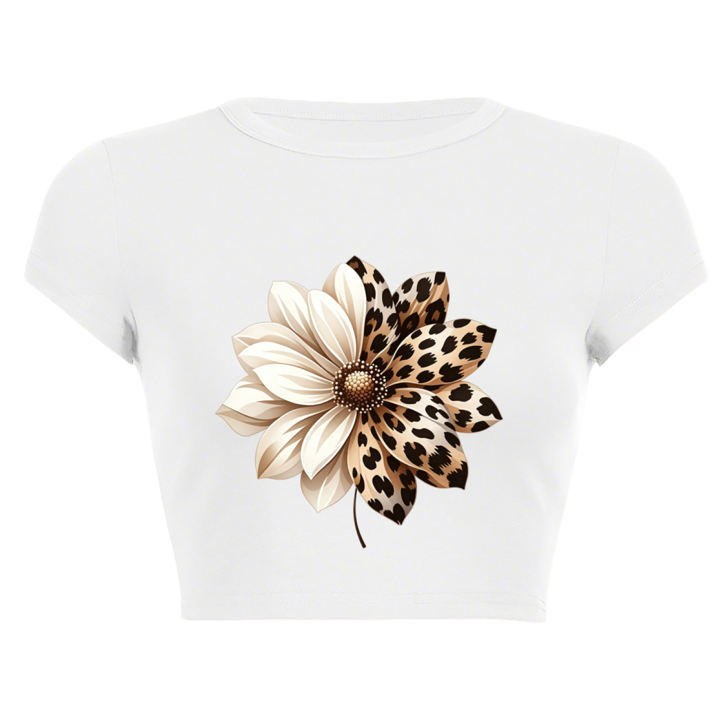 Minimal Graffiti Love Bright Red Crop Tee