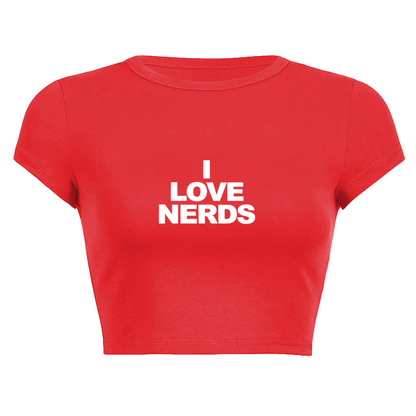 Nurse Heartbeat Stethoscope Minimal Grey Crop Top