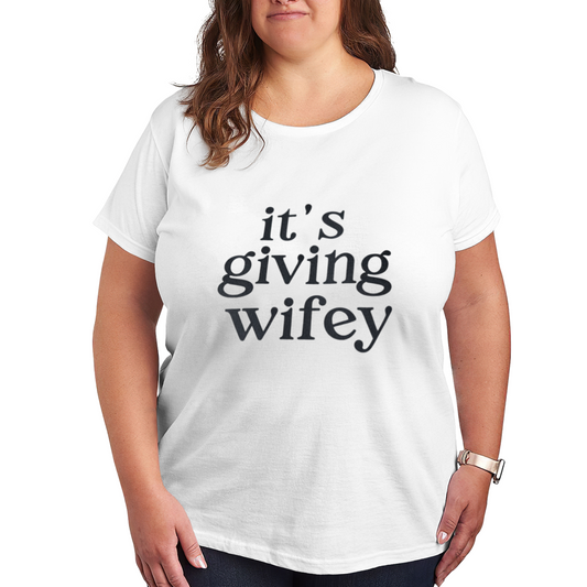 It¡¯s Giving Wifey Viral Trend Slogan Tee