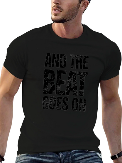 And The Beat Goes On Graphic Tee - Black