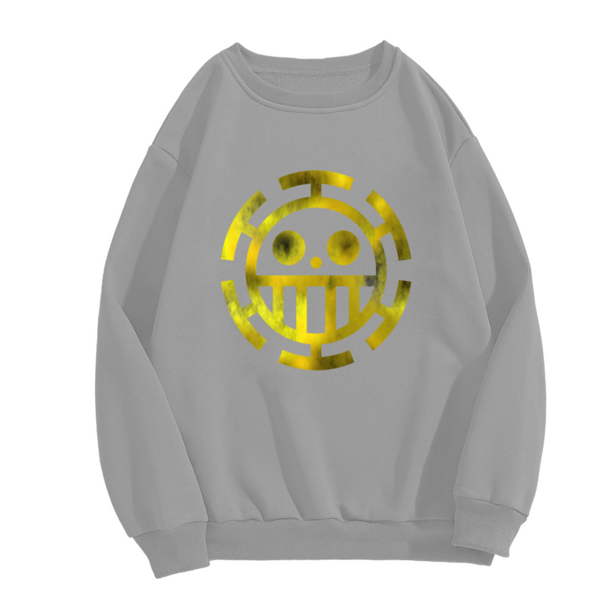 One Piece Heart Pirates Golden Logo Crew Neck Sweatshirt