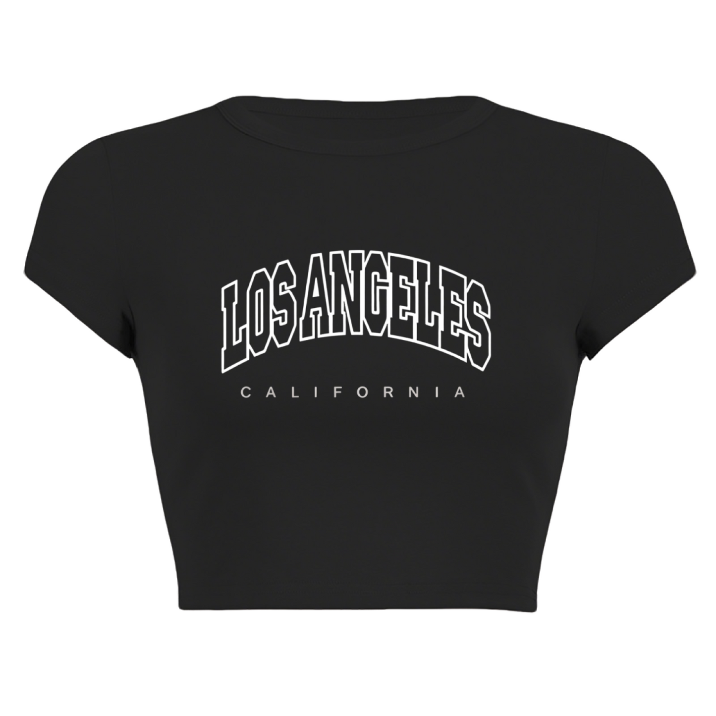 Cute Angel & Devil Bench Grey Aesthetic Graphic Crop Top