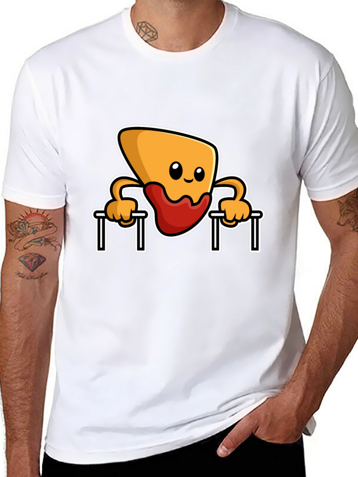 Funny Nacho Dip Pull-up T-Shirt
