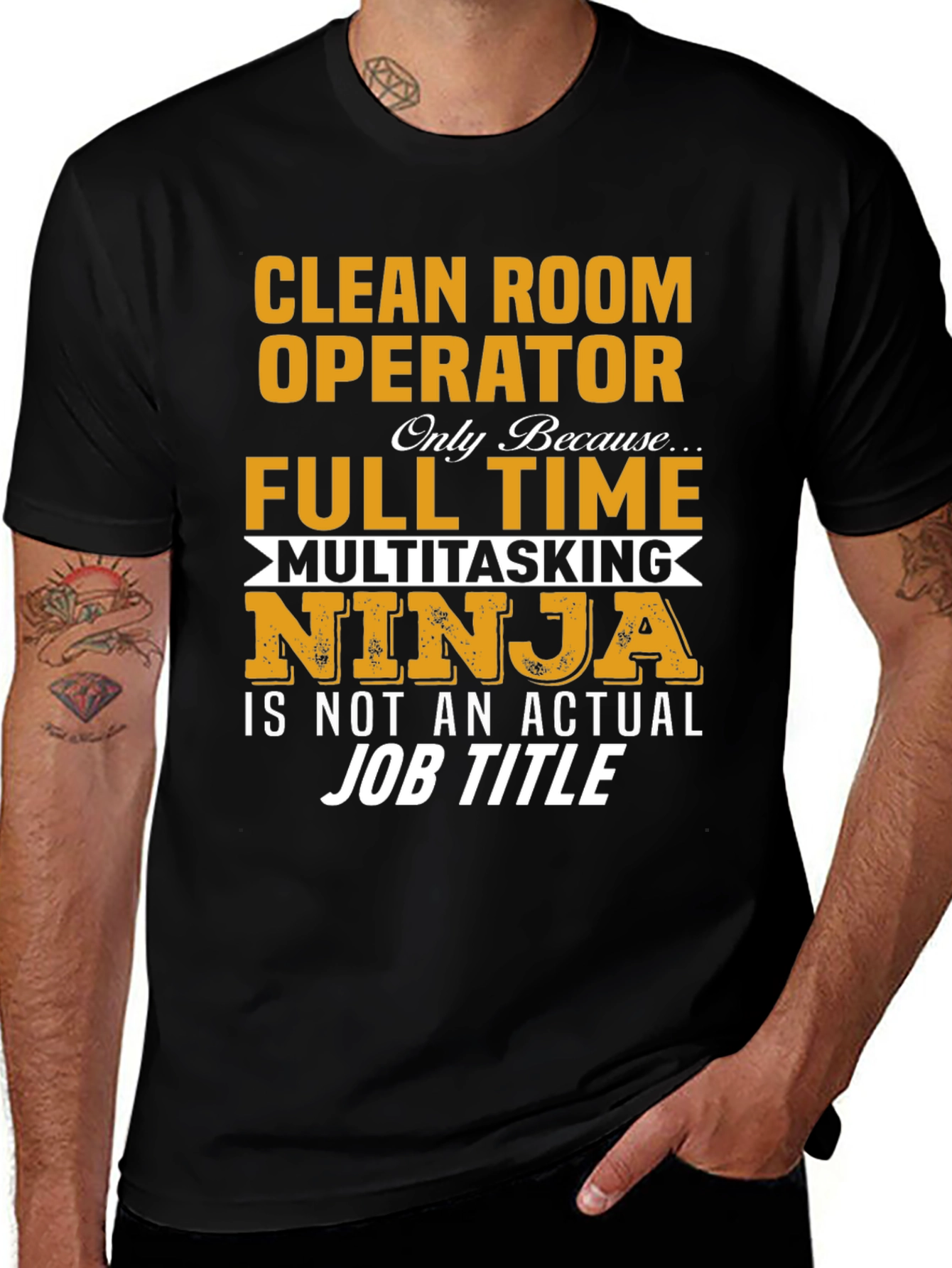 Clean Room Operator Full Time Ninja T-Shirt