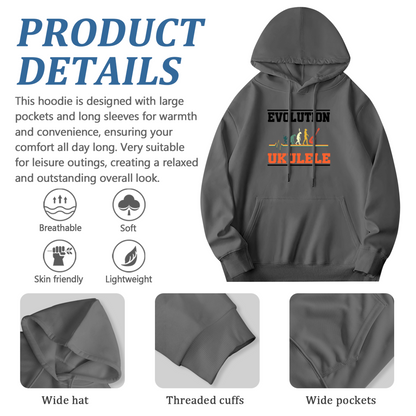 Minimal Cute Line Deer Graphic Hoodie, Soft Comfort Wear