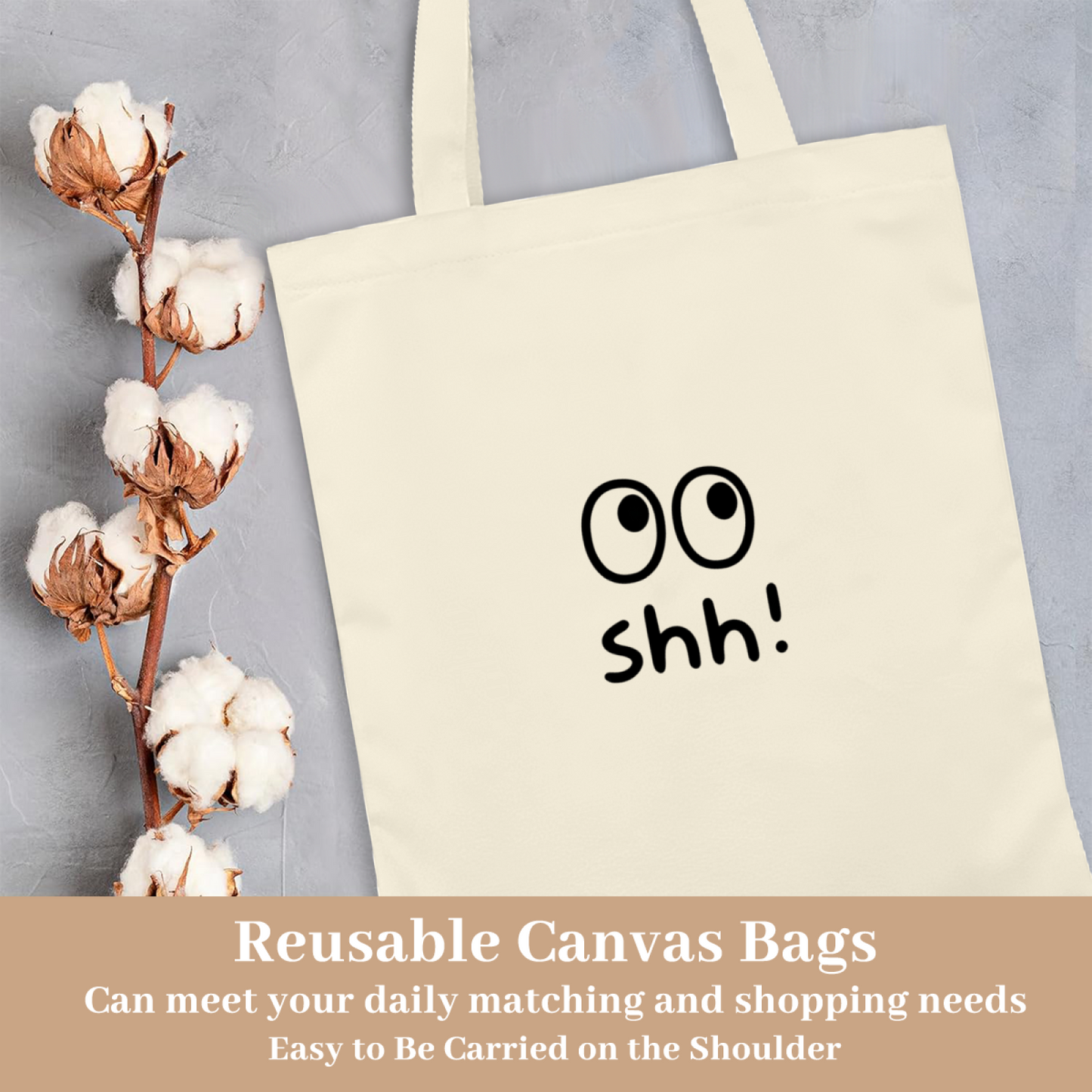 Black Cat Floral Book Canvas Tote | Literary Cat Girl Daily Commute Handbag