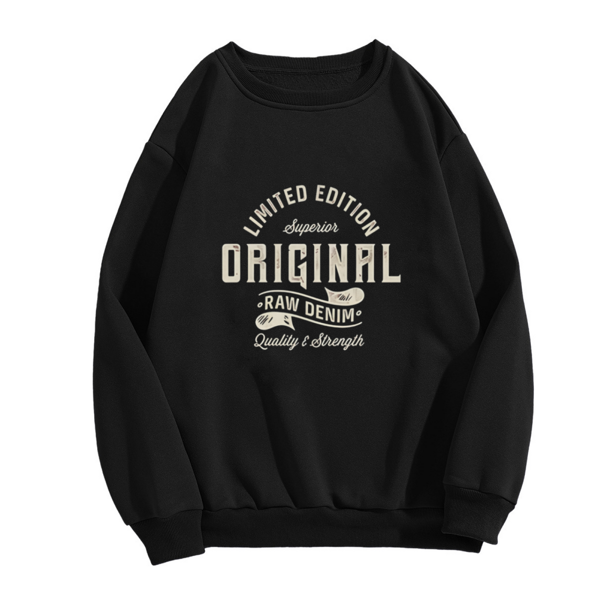Limited Edition Original Raw Denim Vintage Crewneck Sweatshirt