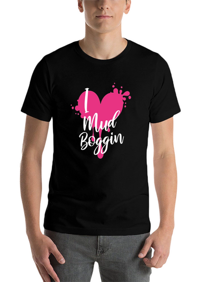 Mud Boggin Heart Graphic Tee - Black