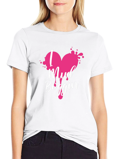 Mud Boggin Heart Graphic Tee - Black