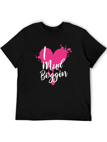 Mud Boggin Heart Graphic Tee - Black