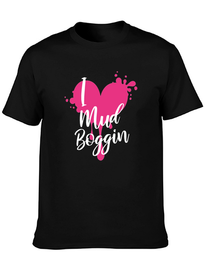Mud Boggin Heart Graphic Tee - Black