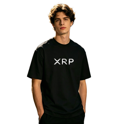 Men's Simple XRP Crypto Minimal Logo Streetwear T-Shirt