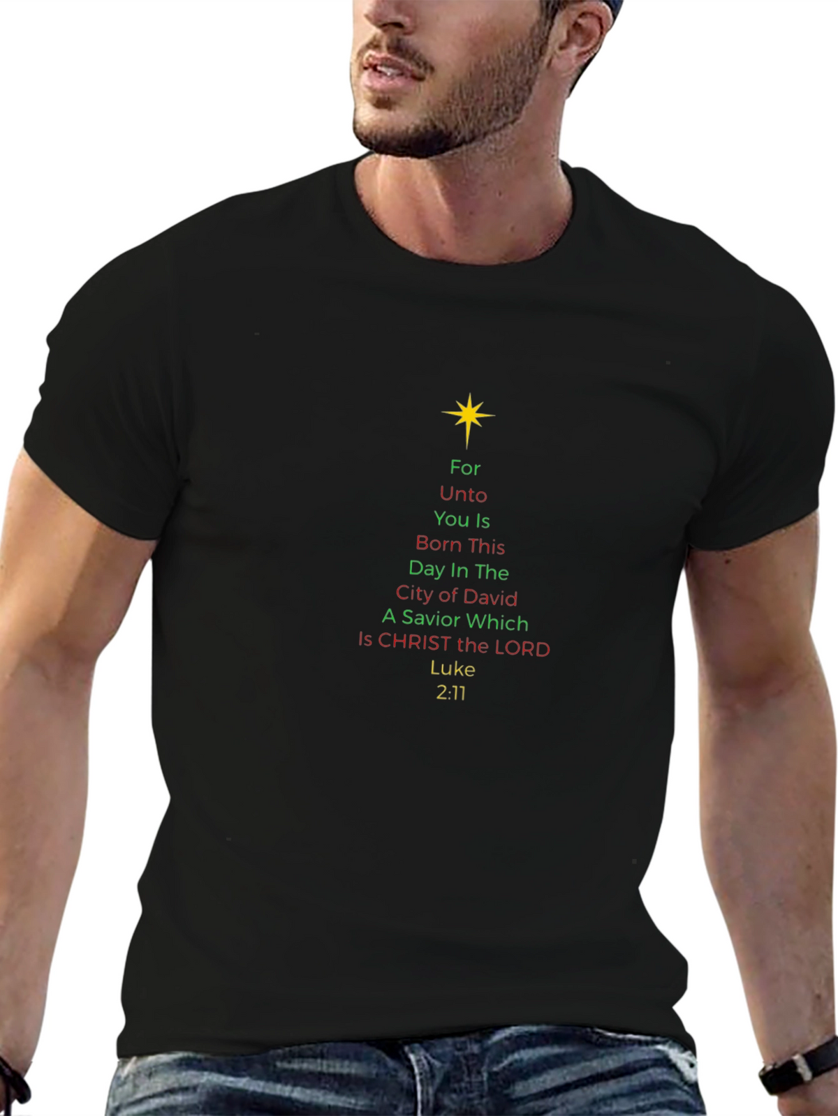 Christmas Savior T-Shirt - Luke 2:11 Holiday Tee