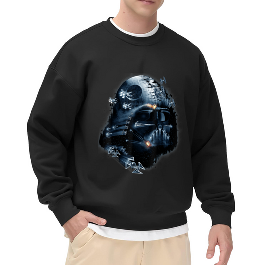 Galactic Darth Vader Death Star Art Crewneck Sweatshirt