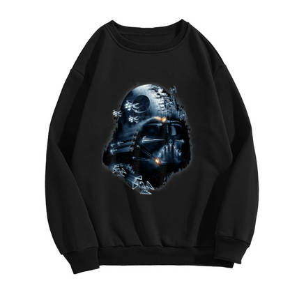 Galactic Darth Vader Death Star Art Crewneck Sweatshirt