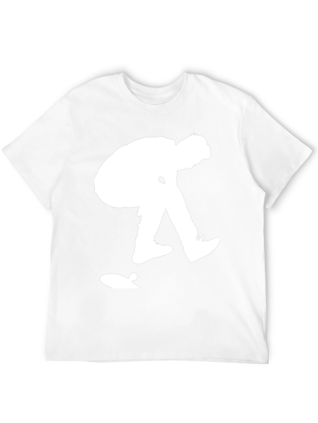 Skateboarder Graphic Tee - Black Cotton Casual Shirt