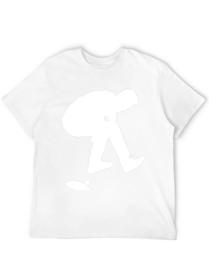 Skateboarder Graphic Tee - Black Cotton Casual Shirt