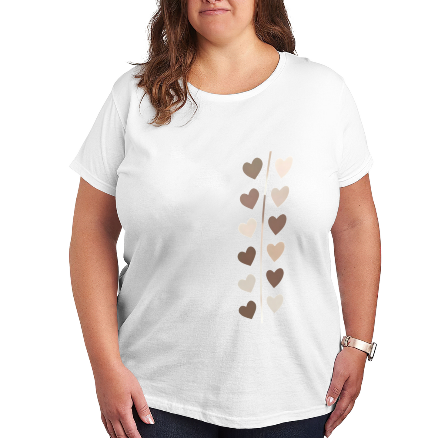 Cute Zipper Peeking Fluffy Teddy Bear Novelty White Tee