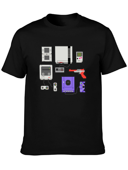 Retro Gamer T-Shirt - Pixel Console Design