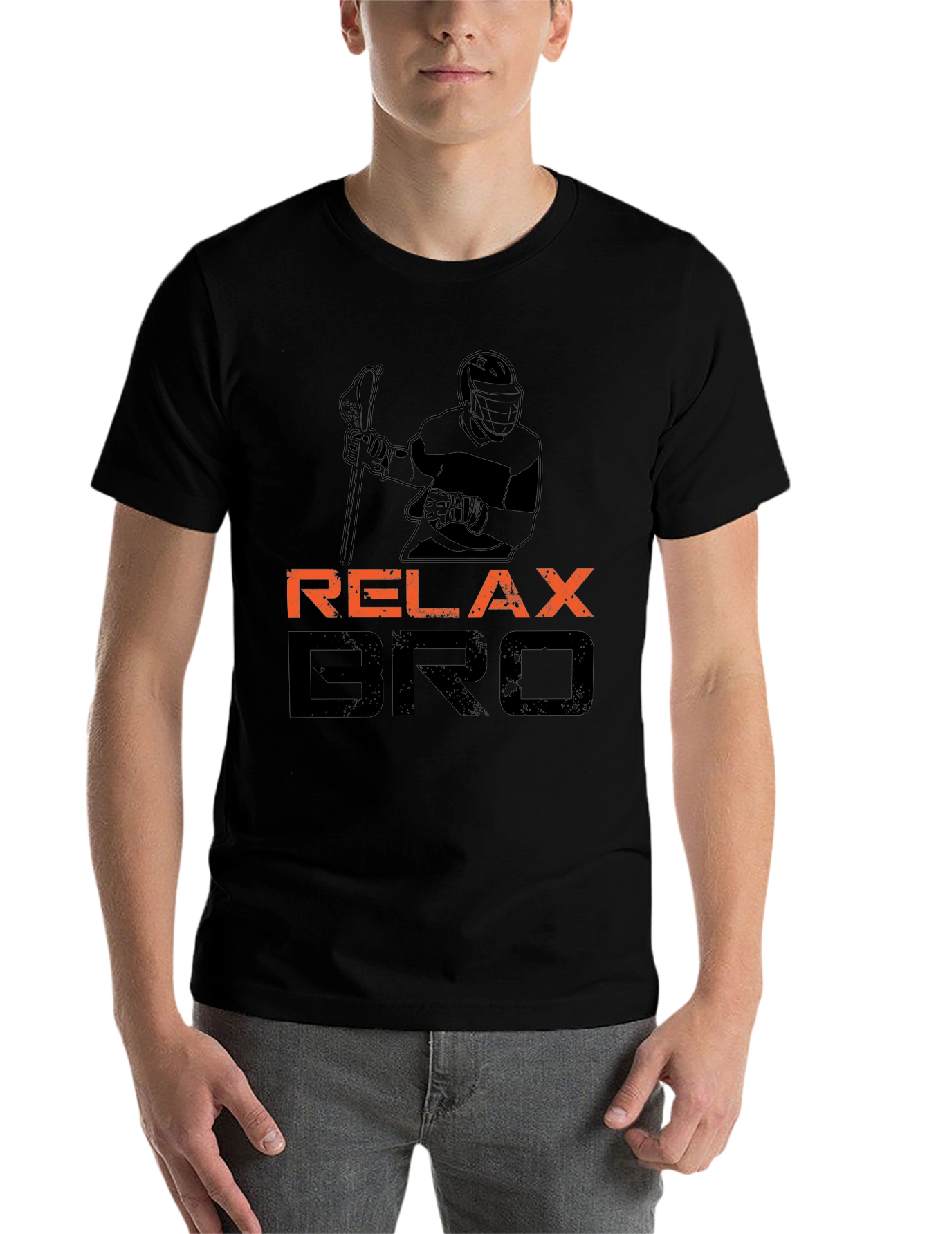 Relax Bro Lacrosse T-Shirt - Black