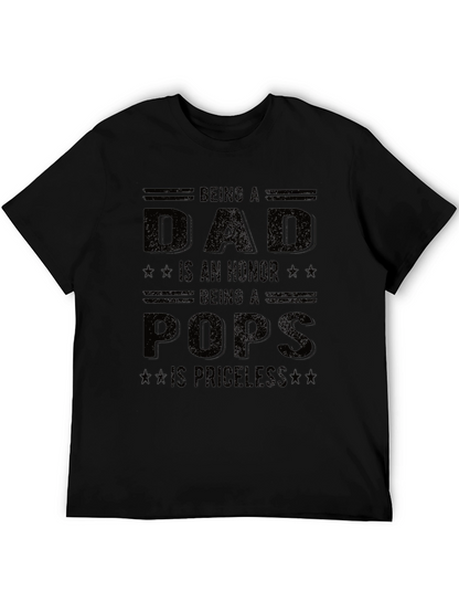 Dad Pops Honor Priceless Graphic Tee