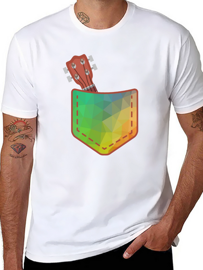 Pocket Ukulele Graphic Tee - Casual Comfort