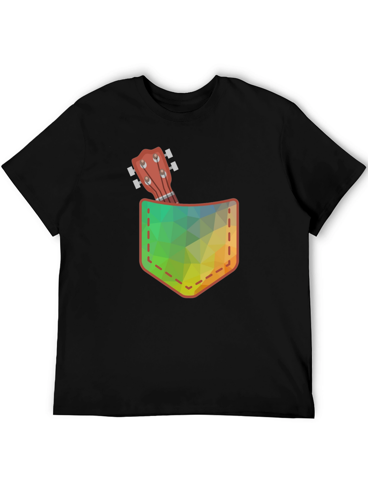 Pocket Ukulele Graphic Tee - Casual Comfort