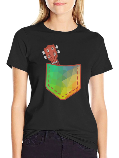 Pocket Ukulele Graphic Tee - Casual Comfort