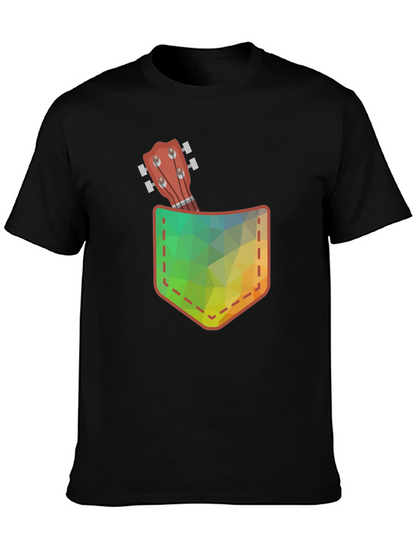 Pocket Ukulele Graphic Tee - Casual Comfort