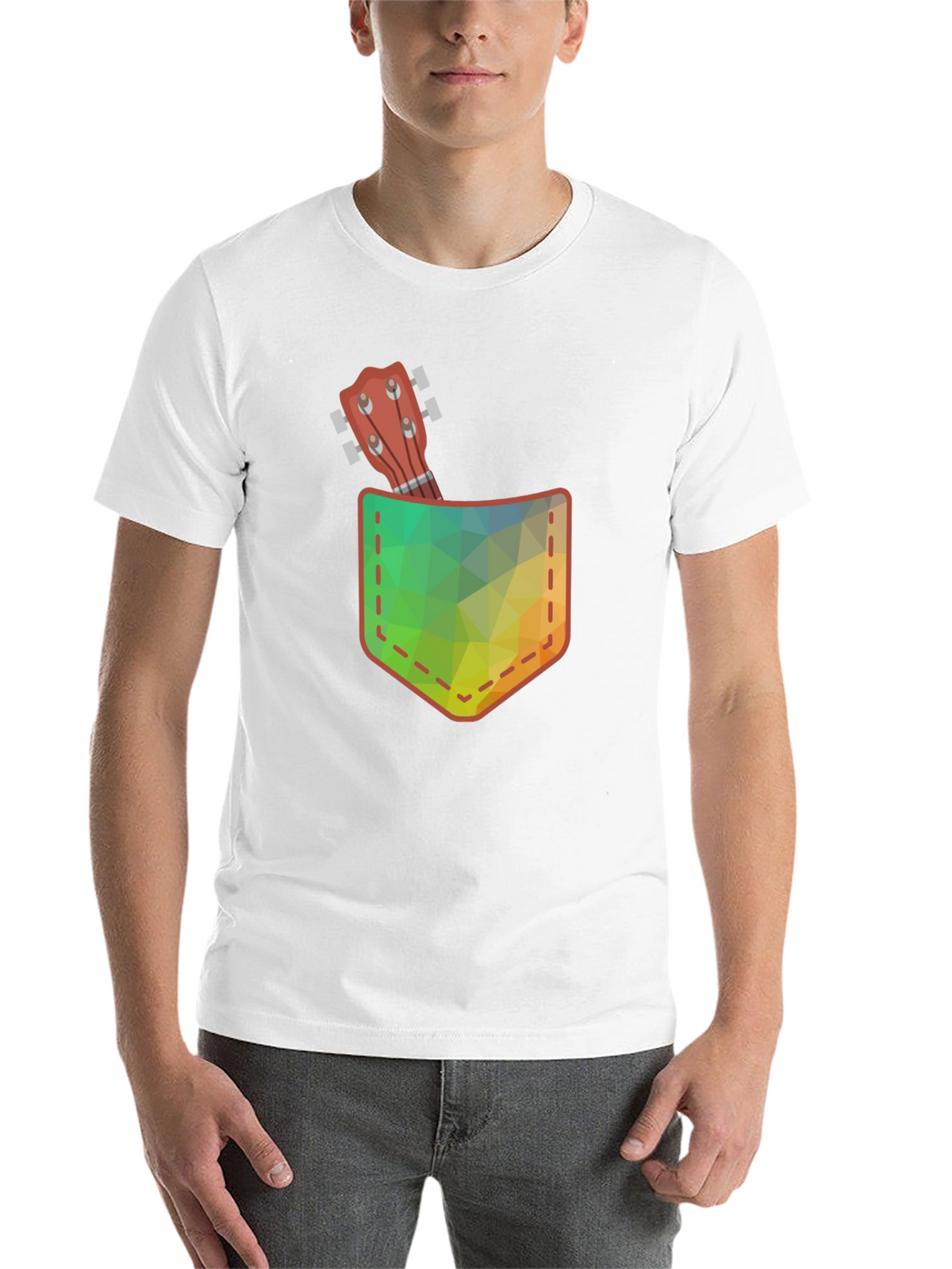 Pocket Ukulele Graphic Tee - Casual Comfort