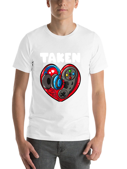 Taken Gamer Heart T-Shirt - Black