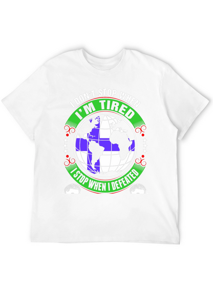 Never Quit Globe T-Shirt