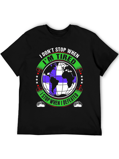 Never Quit Globe T-Shirt