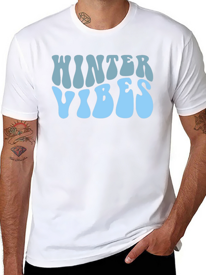 Winter Vibes Graphic Tee - Stylish Holiday Apparel