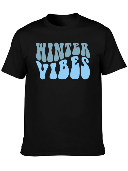 Winter Vibes Graphic Tee - Stylish Holiday Apparel