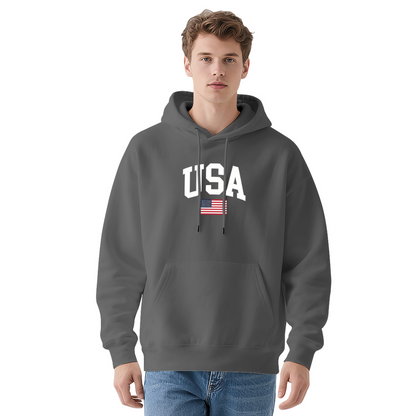 Patriotic USA Flag Vintage Street Style Hoodie
