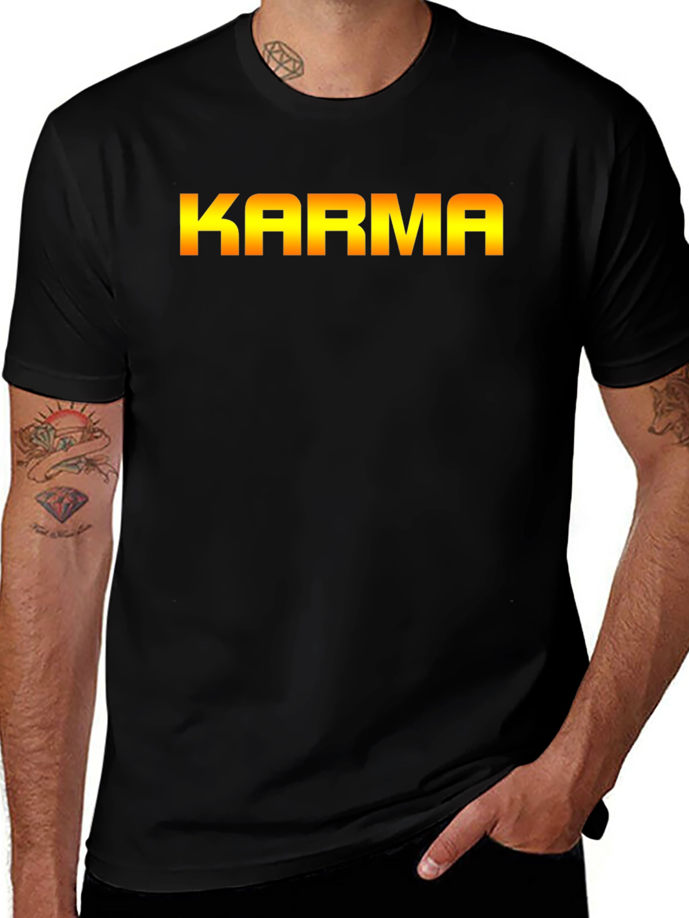 KARMA Graphic T-Shirt - Bold Statement Tee